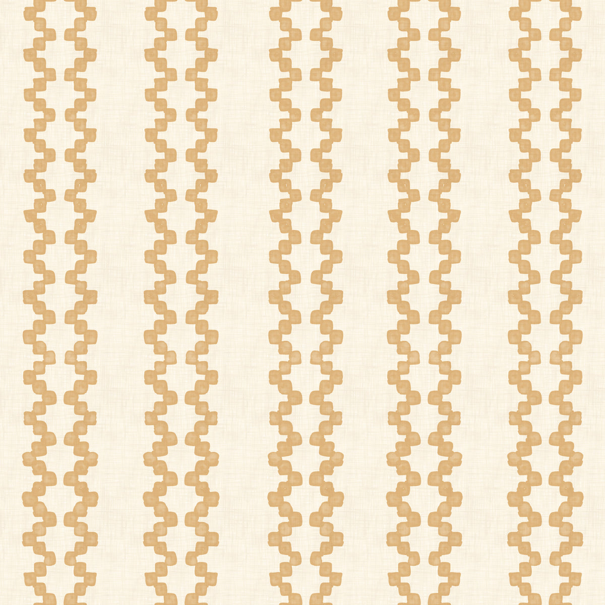 Zellige Striped Ornament Sand Wallpaper⁠ in your room — zoomed