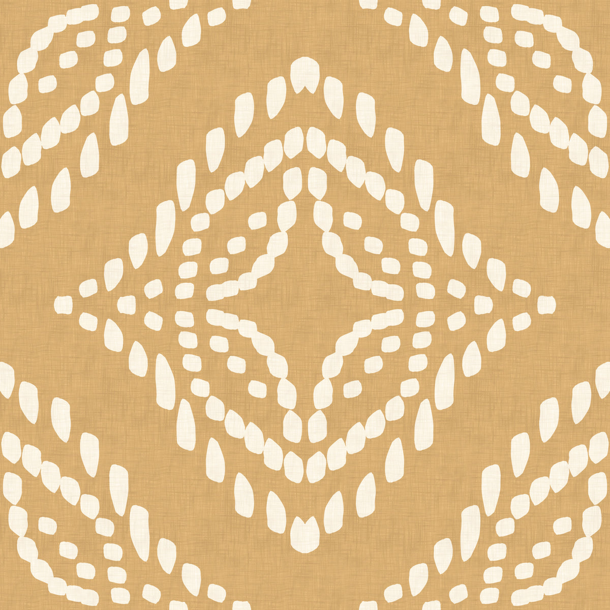 Block Print Ornament Sand Canvas Wallpaper⁠ in your room — zoomed
