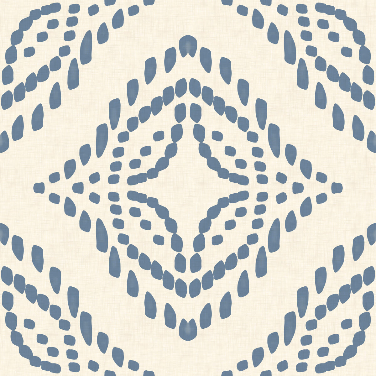 Block Print Ornament Slate Blue Wallpaper⁠ in your room — zoomed