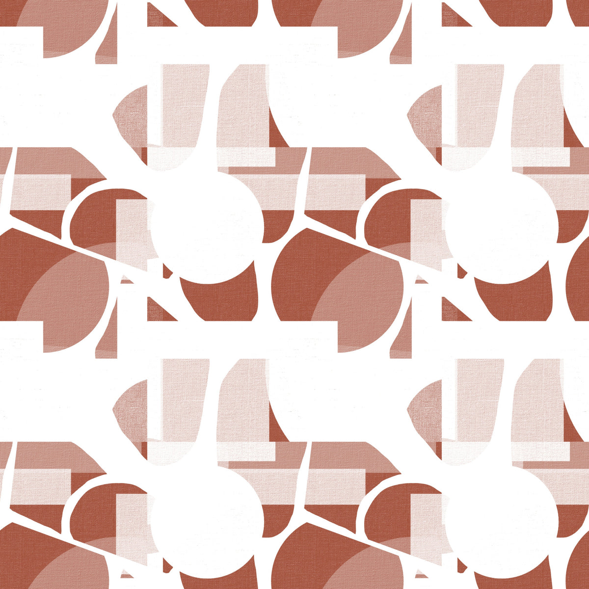 Terracotta Geometric Flow Clay Shapes Wallpaper⁠ in your room