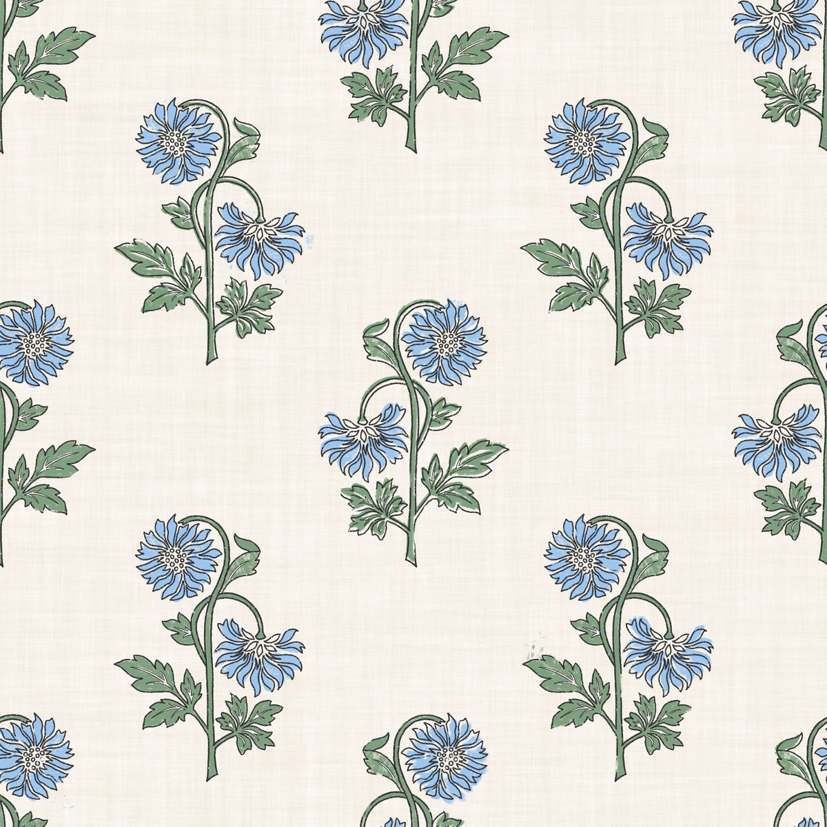 Azure Petal Harmony Wallpaper⁠ in your room — zoomed