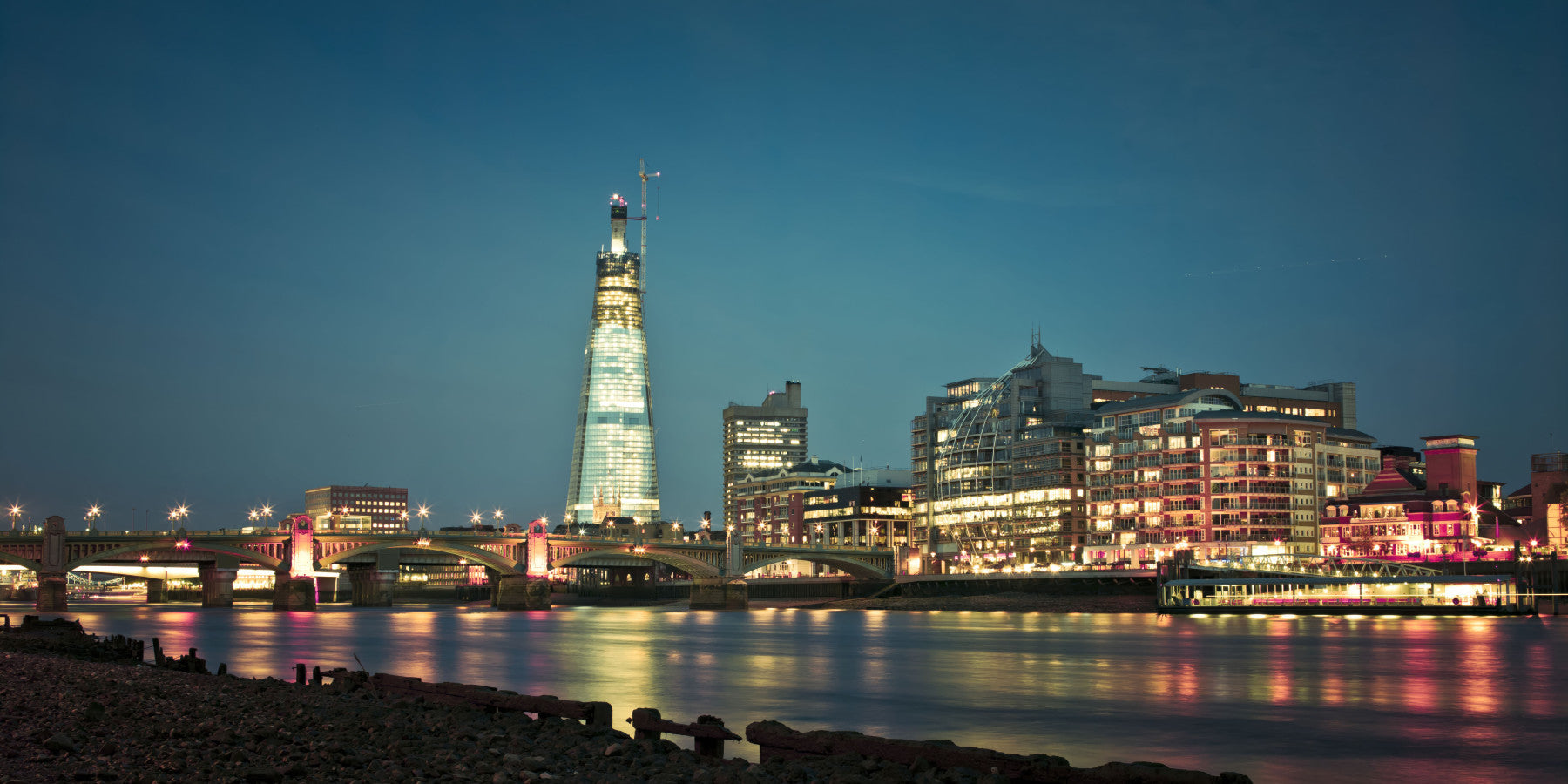 London Skyline: Twilight on the Thames Wall Mural