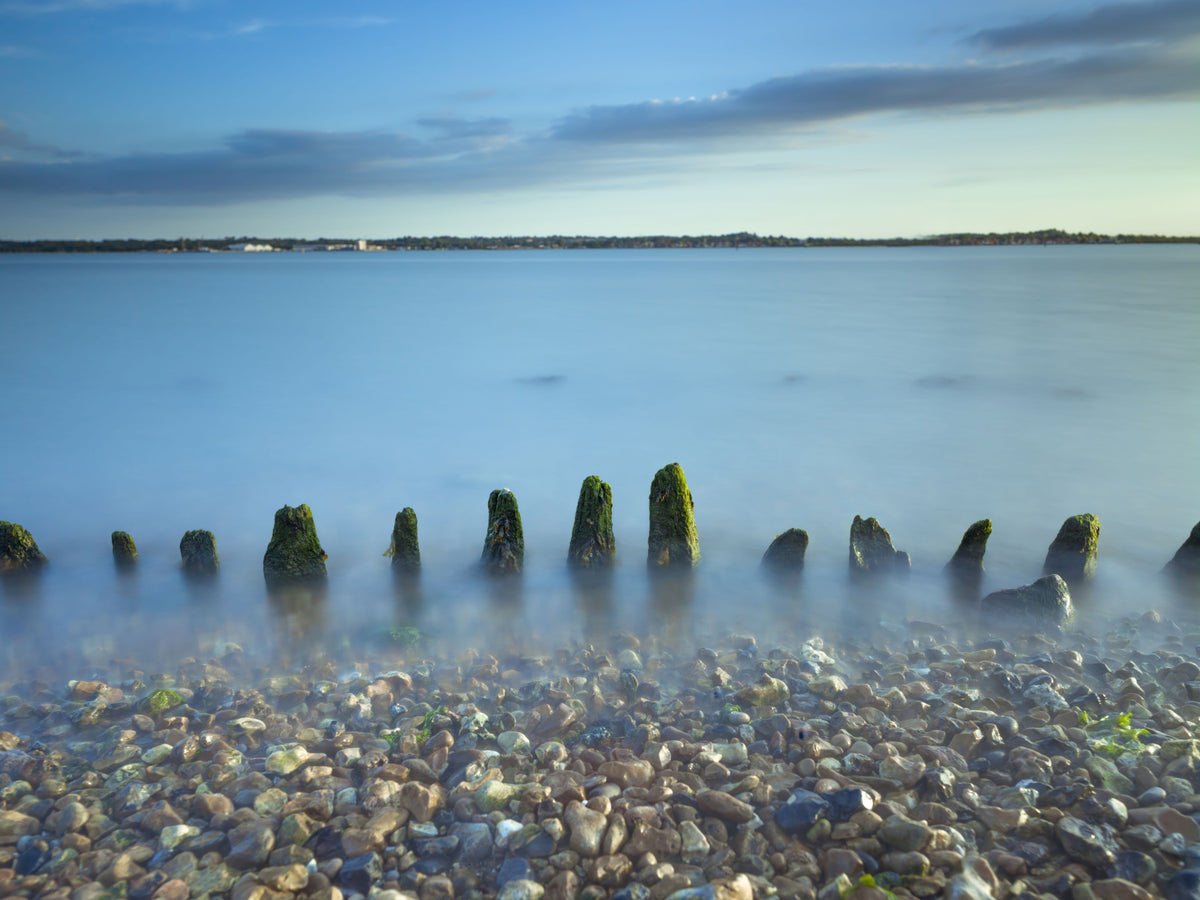 Ethereal Coastline landscape Wall Mural in your room — zoomed