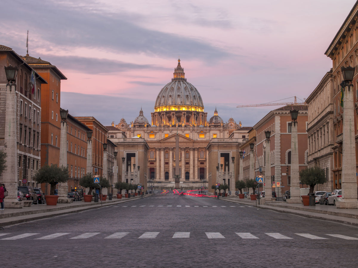 St. Peter's Basilica: Twilight Grandeur Wall Mural in your room