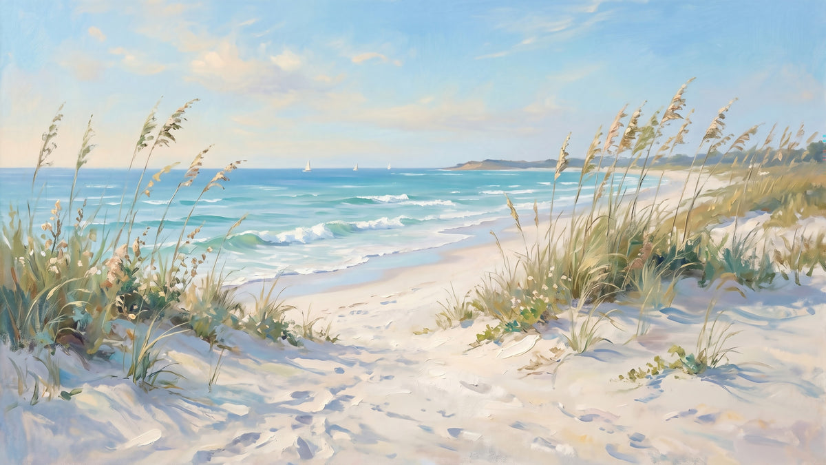 Coastal Serenity Pathway Wall Mural in your room