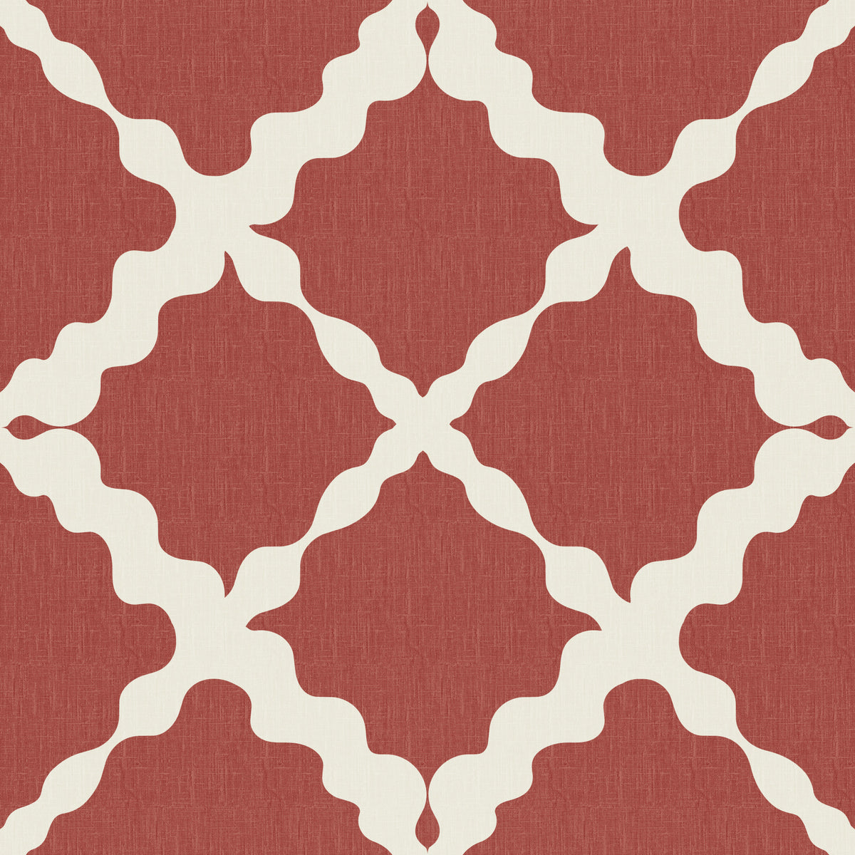 Textured Lattice Trellis Geometric Rust Minimalist Modern  Wallpaper⁠ in your room — zoomed
