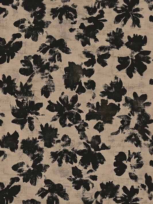 Distressed Floral Silhouette Wall Mural