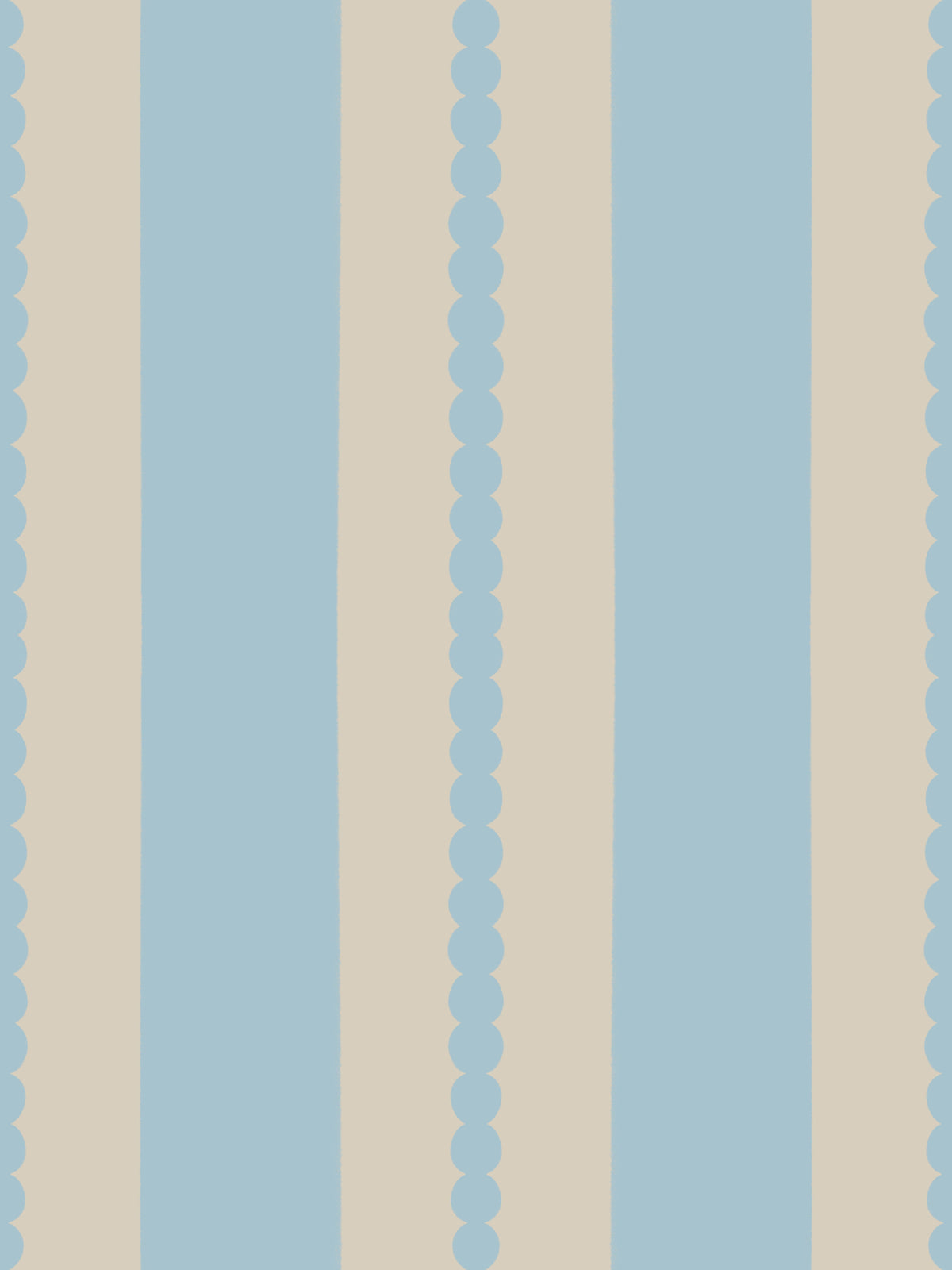 Scalloped Serenity Stripes Wallpaper⁠ in your room