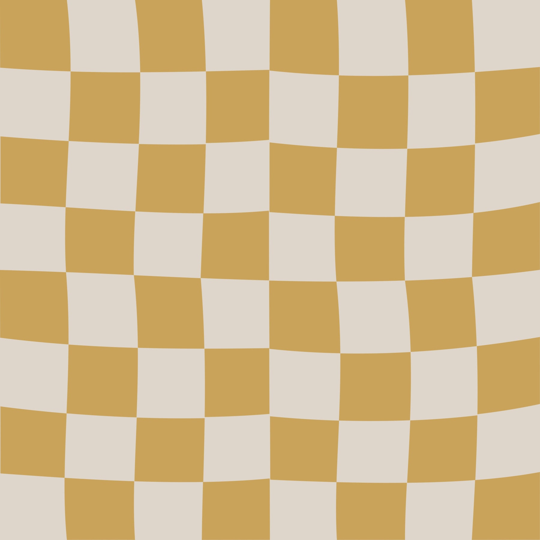 Golden Ripple Checks Wallpaper creates an inviting aesthetic for a nursery setting.