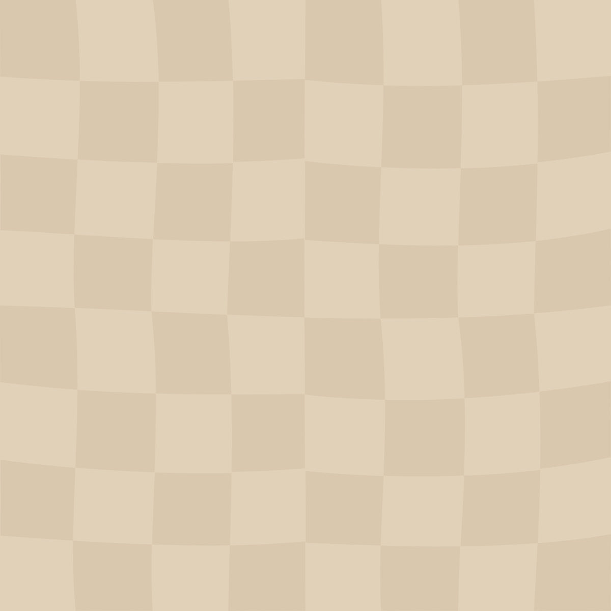 Cafe Latte Wavy Beige Checks Wallpaper⁠ in your room