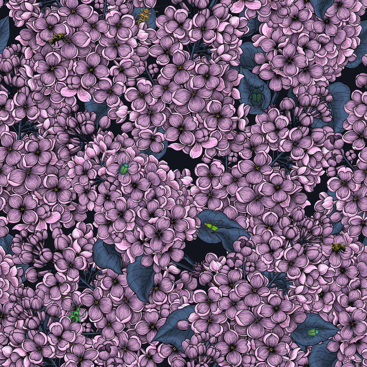 Violet Lilac garden Wallpaper⁠ in your room