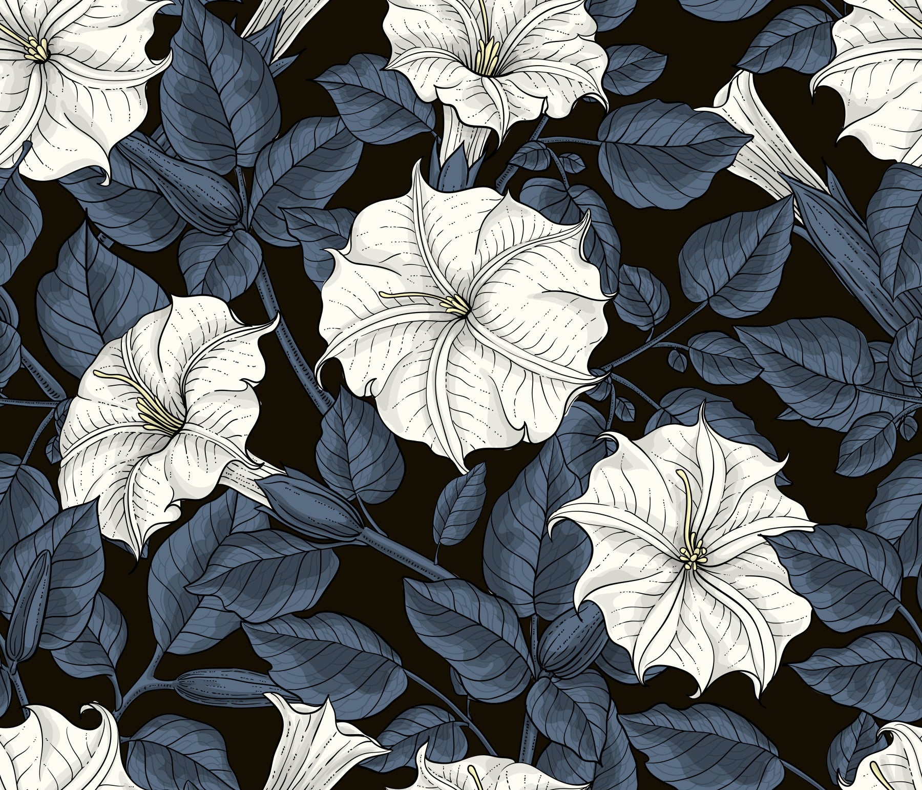 Moonflowers Wallpaper⁠