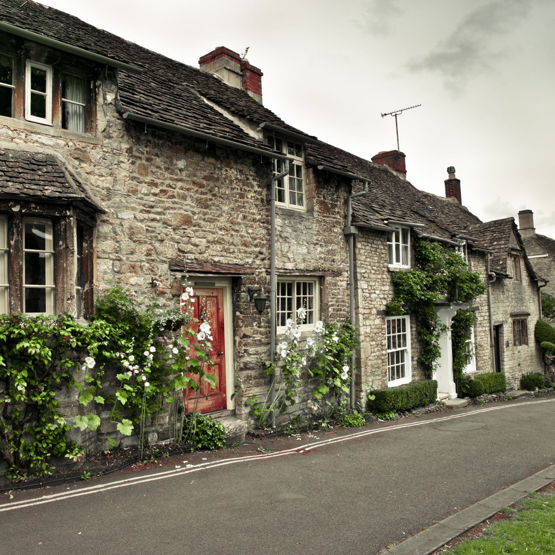 Timeless English Cottages Wall Mural
