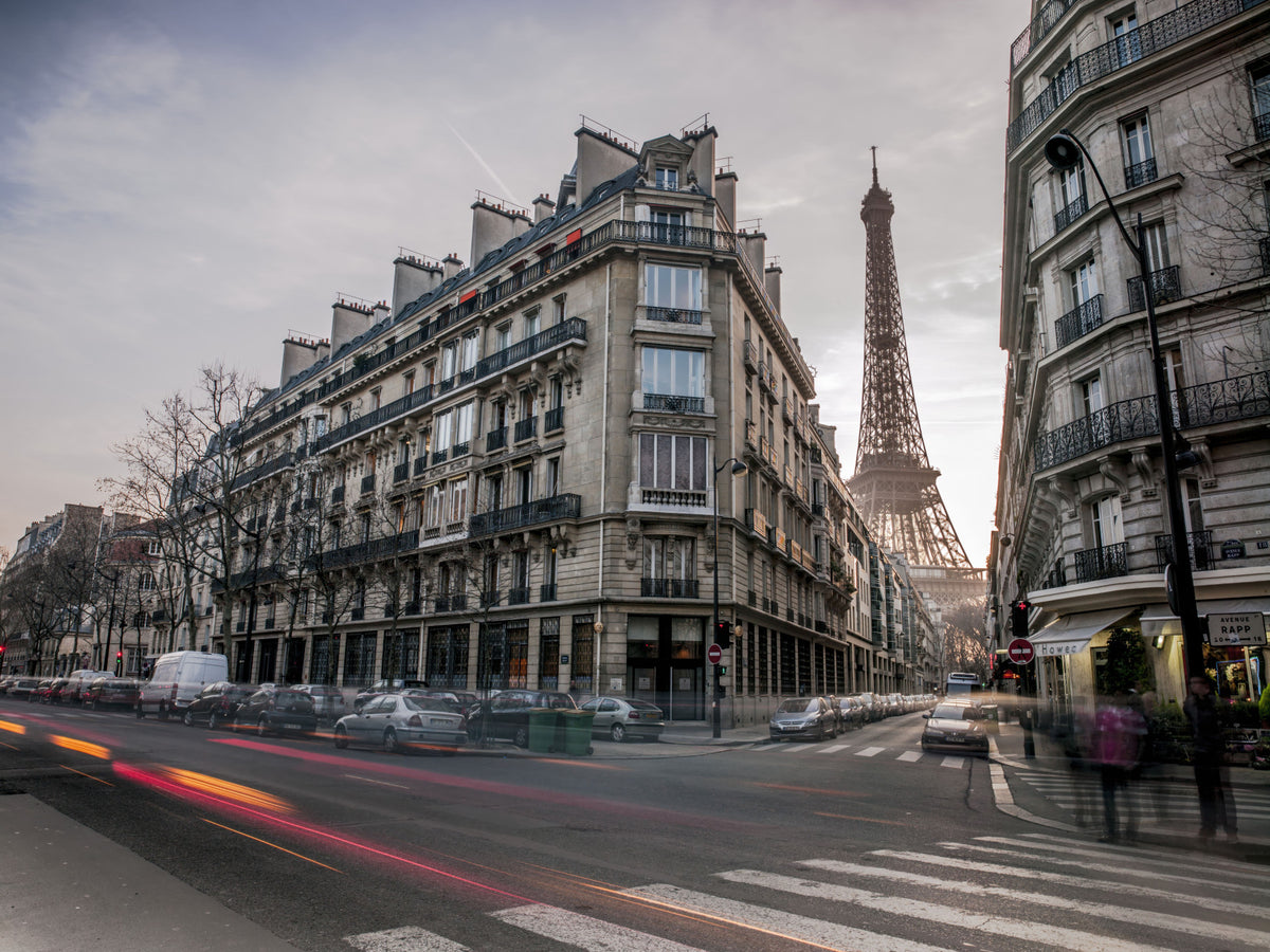 Parisian Evening Flow Wall Mural in your room — zoomed