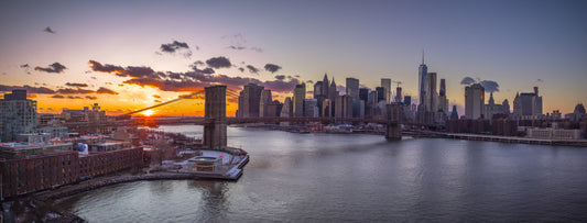 NYC Sunset Grandeur Wall Mural