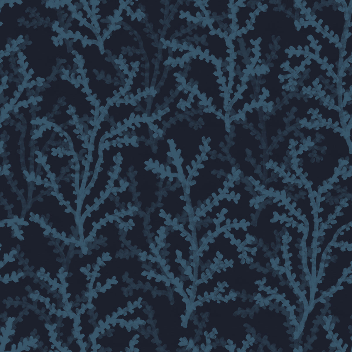 Painted Coraline Indian Teal Dark Wallpaper⁠ in your room