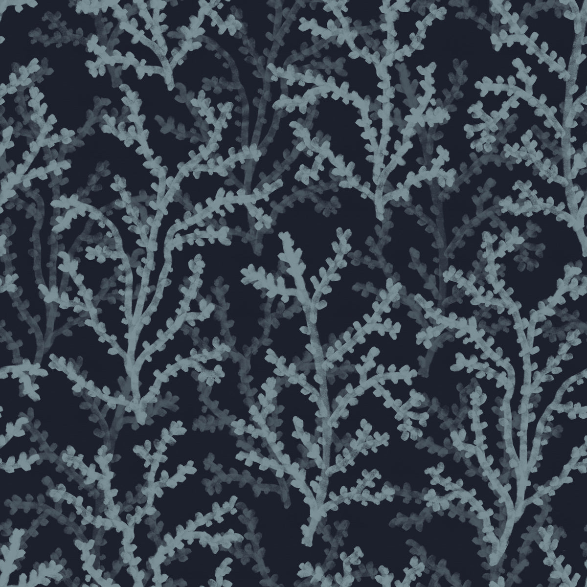 Painted Coraline Slate Gray Dark Wallpaper⁠ in your room