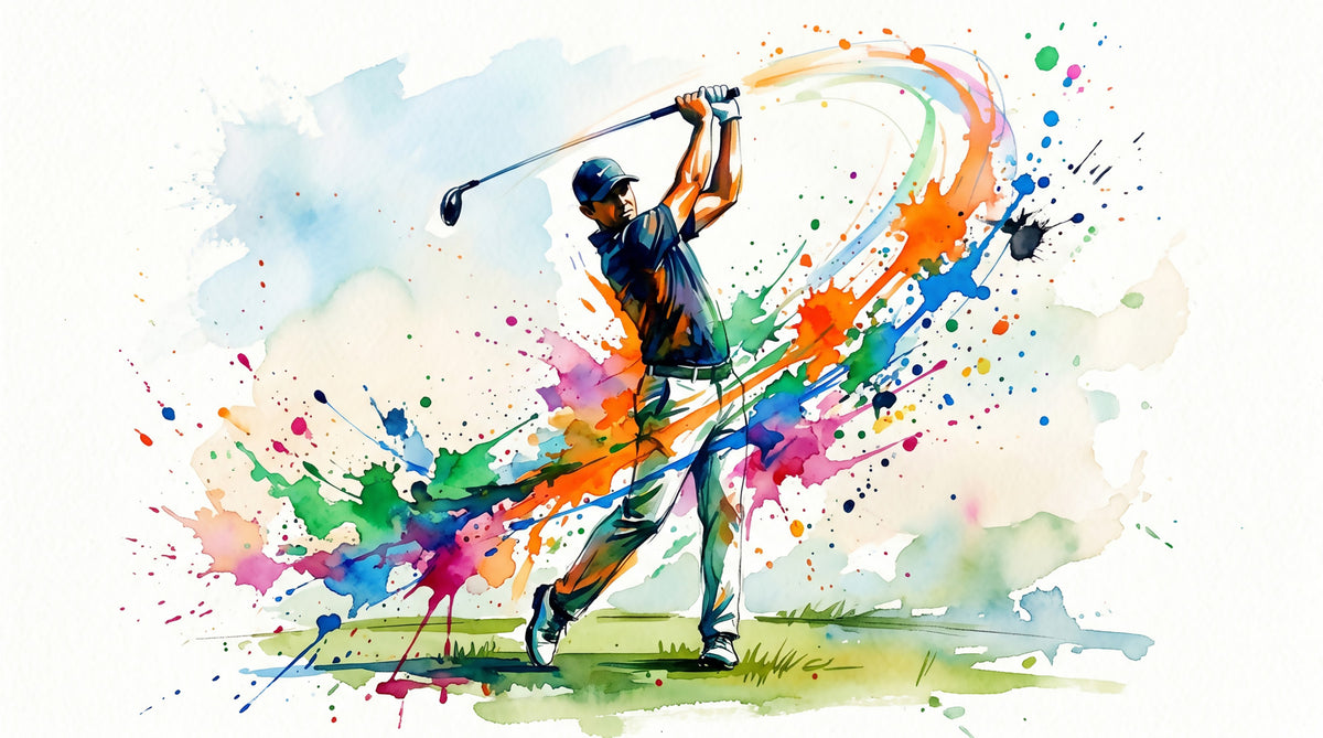 Dynamic Golf Splash Wall Mural in your room