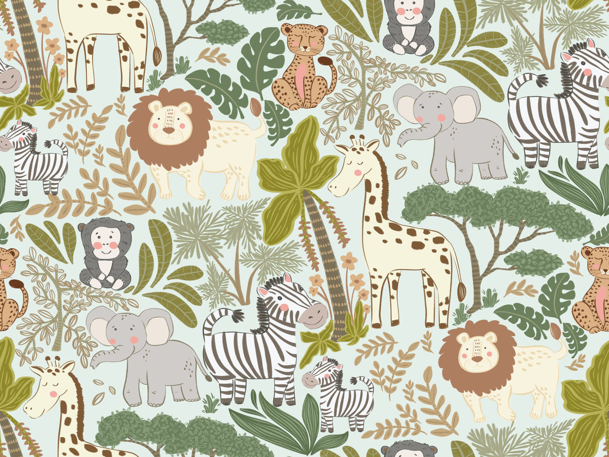 Enchanted Jungle Crew Wallpaper⁠ in your room — zoomed