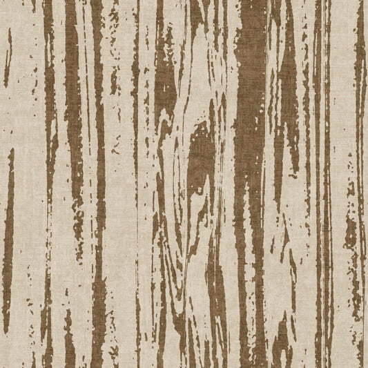Modern Abstract Woodgrain Organic Lines Oak Brown Wallpaper⁠