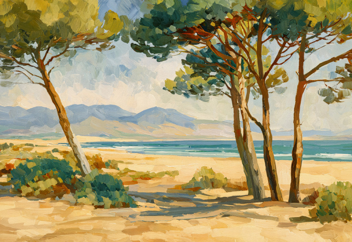Coastal Pine Serenity Wall Mural in your room