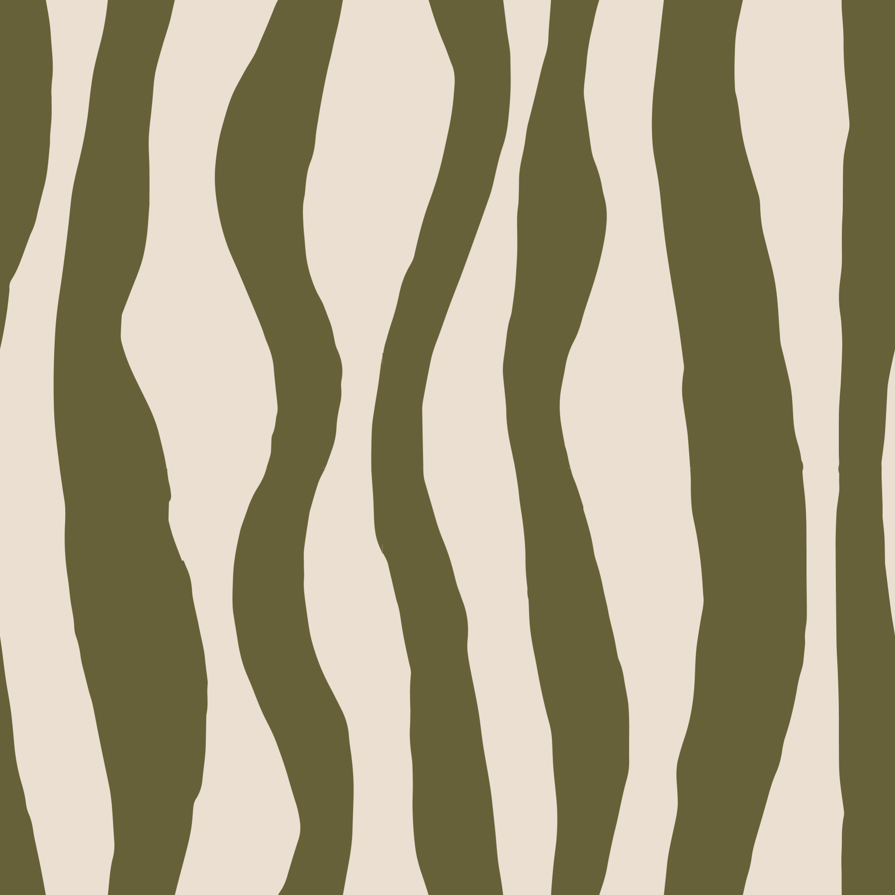 Sage Green Wavy Stripe Wallpaper Scandinavian Boho Wallpaper⁠