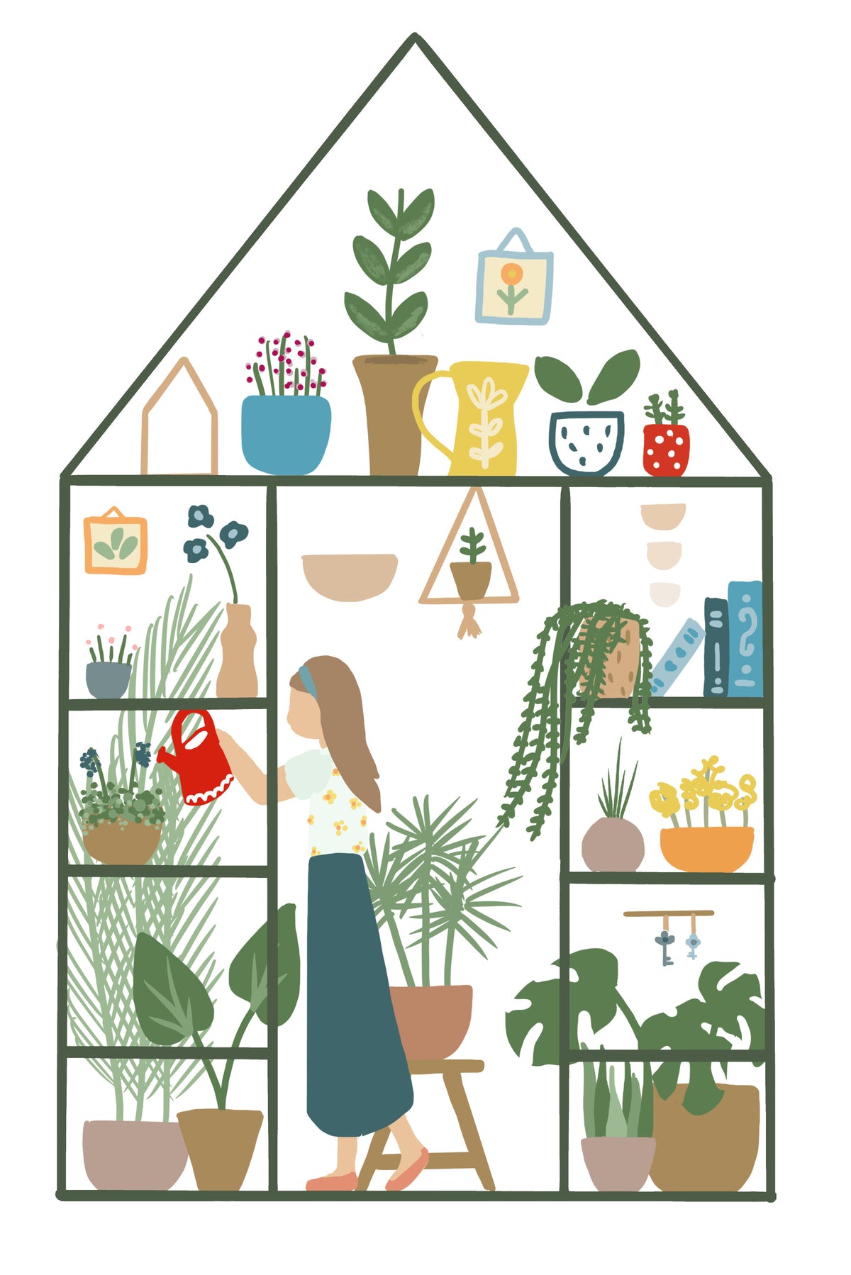 Inddor Garden Wall Mural in your room — zoomed