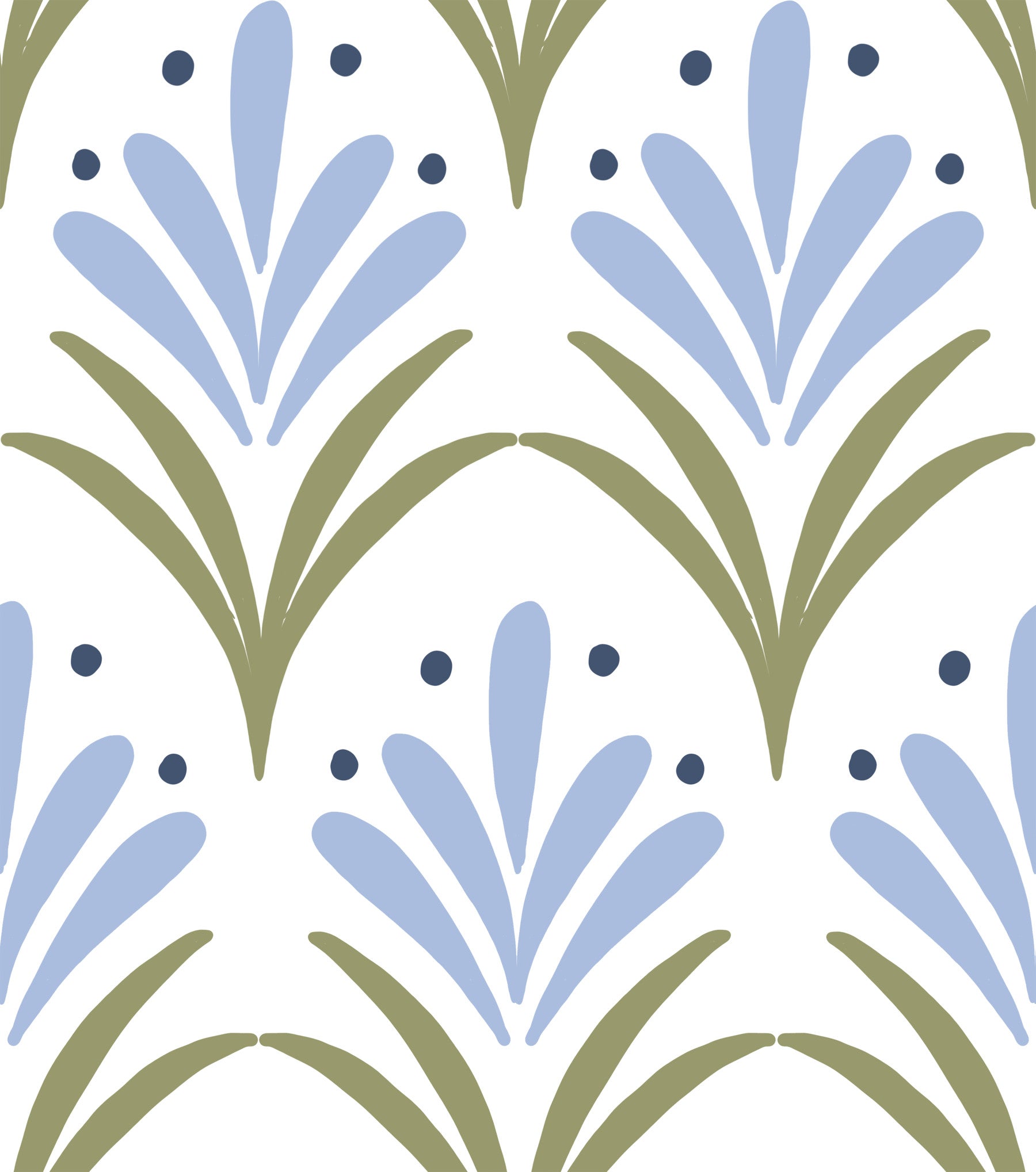 Art Deco Floral Wallpaper⁠