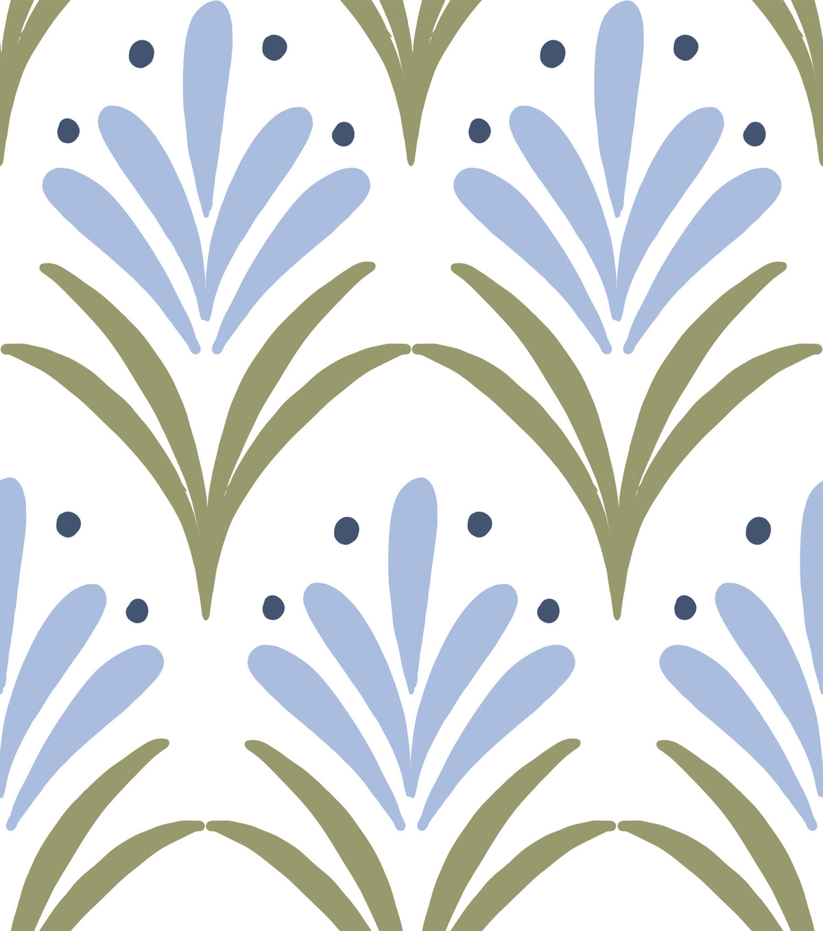 Art Deco Floral Wallpaper⁠ in your room — zoomed