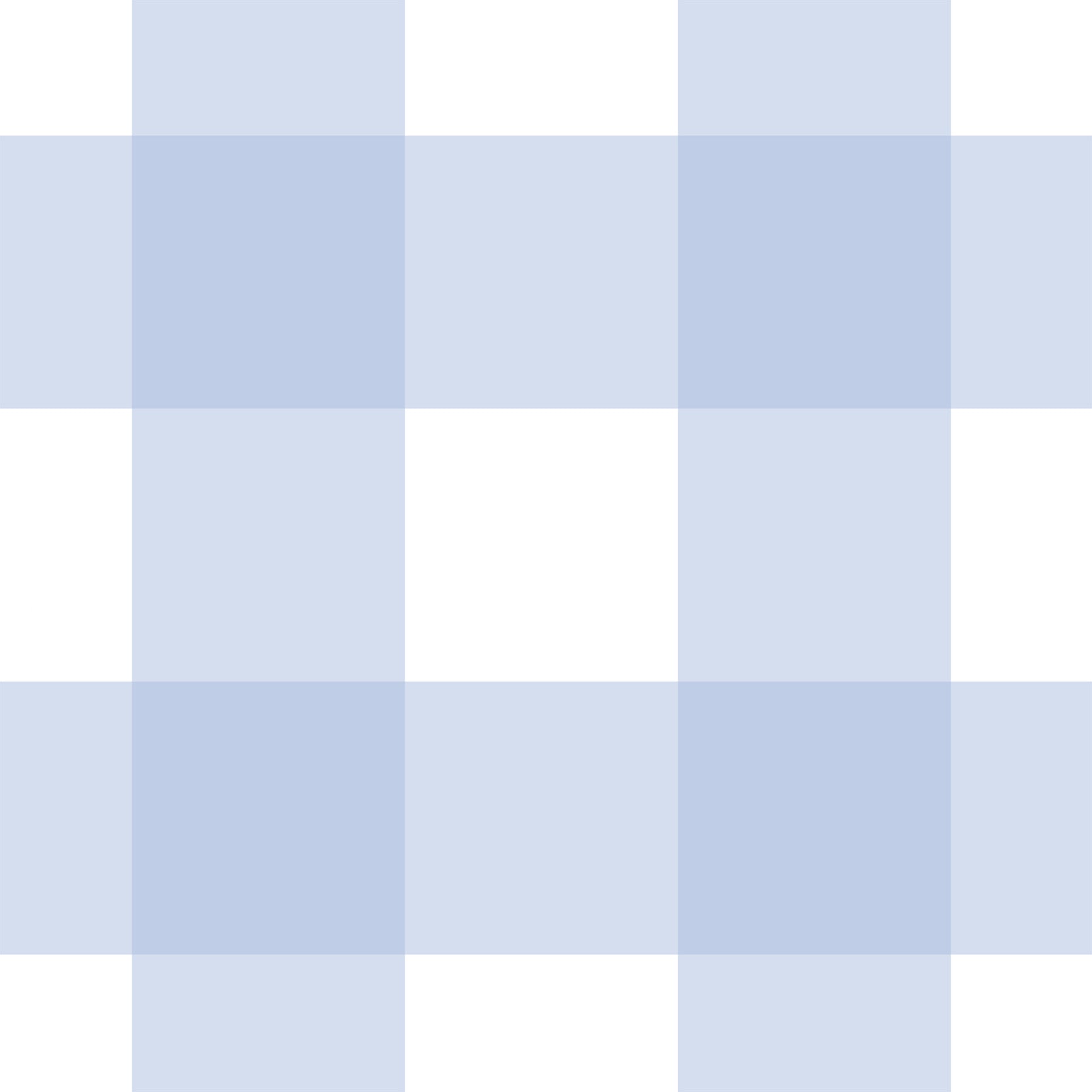 Crisp Blue Checkered Calm wallpaper covering a living room feature area