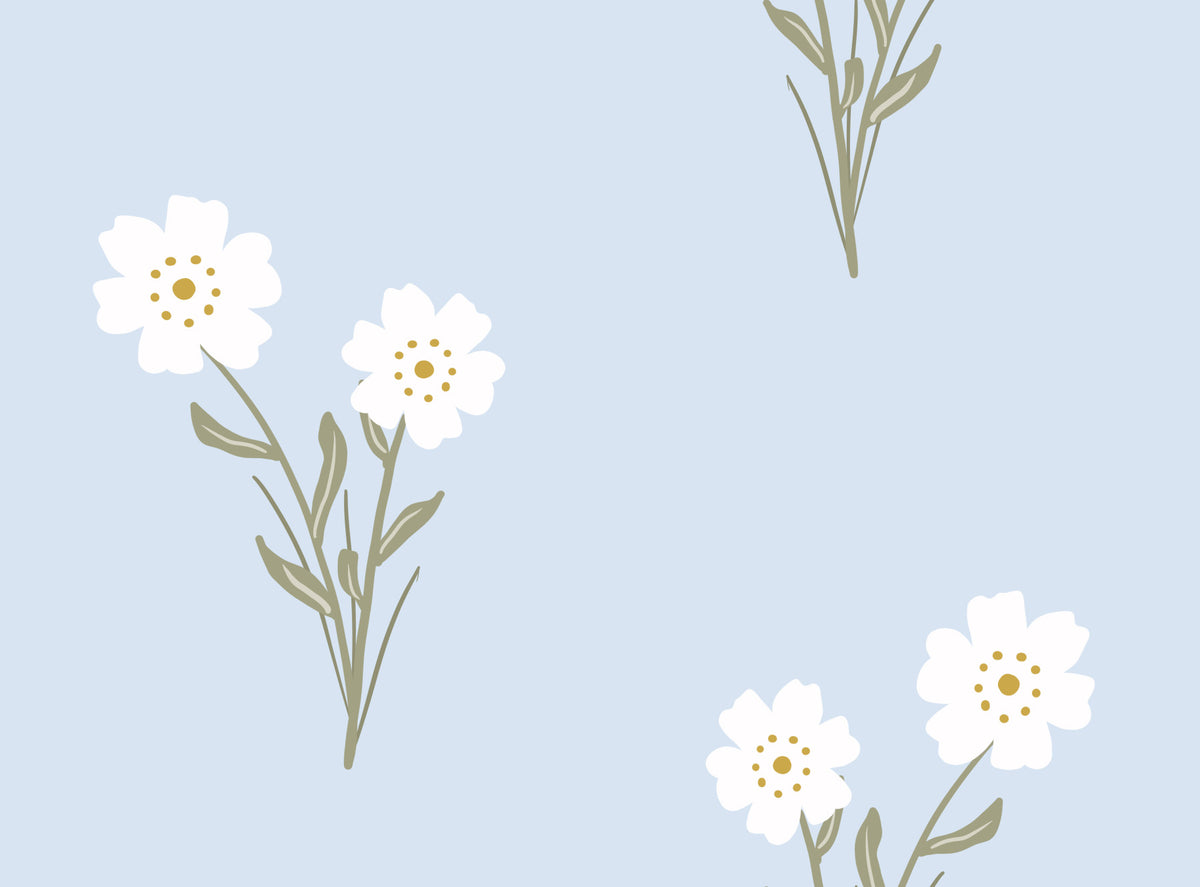 Soft Bloom Serenity Wallpaper⁠ in your room — zoomed