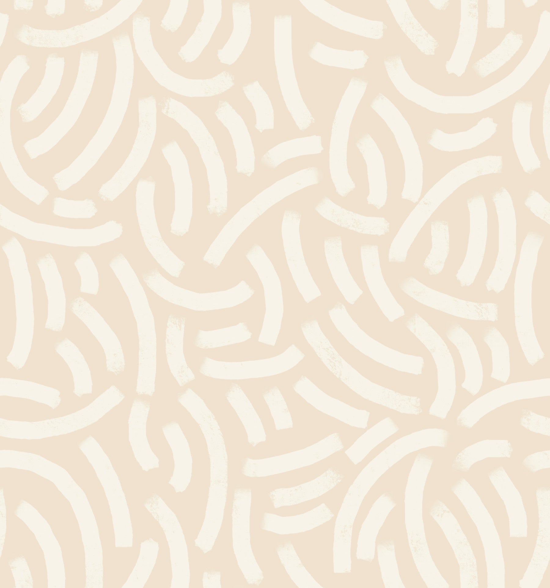 Textured Paint wallpaper with cream arcs behind a modern living room area