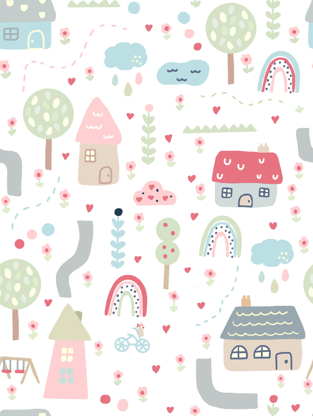 Baby Village Wallpaper⁠ in your room