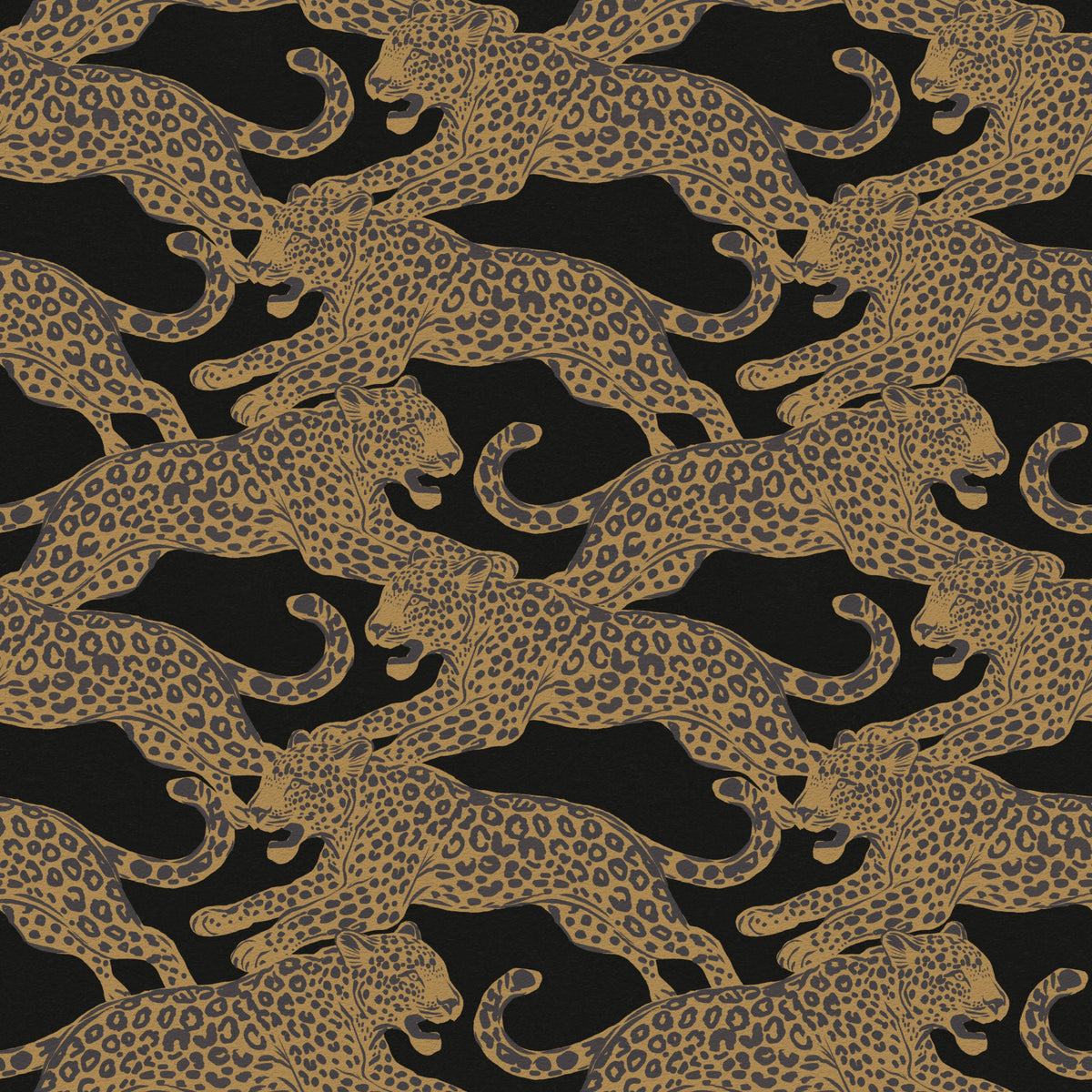 Prowling Leopards Pattern Wallpaper⁠ in your room