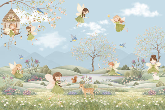 Fairy Meadow Dreams Wall Mural