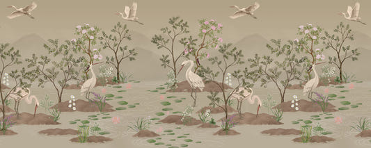 Ethereal Water Bloom Wall Mural
