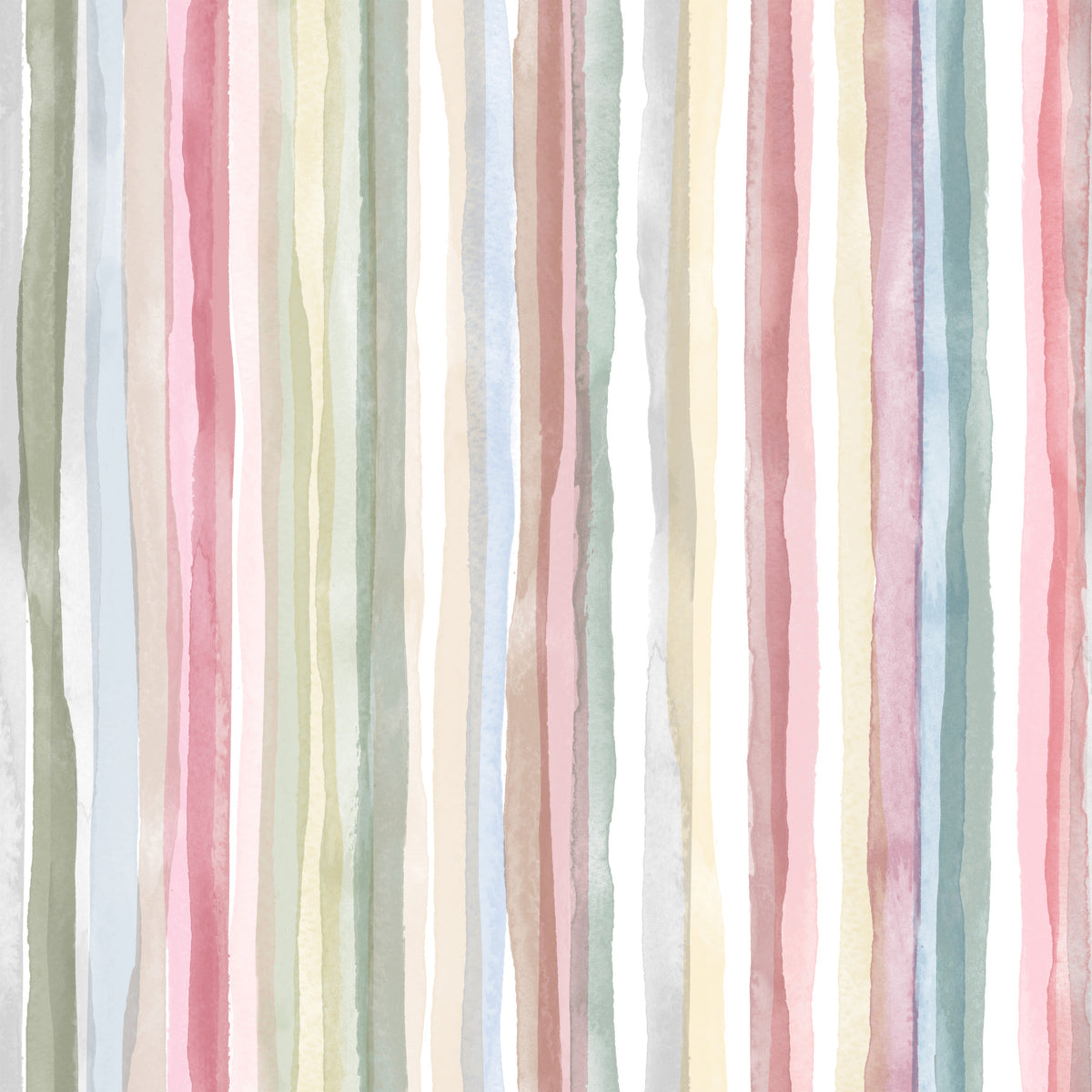 Watercolor Serenity Stripes Pastel Wallpaper⁠ in your room
