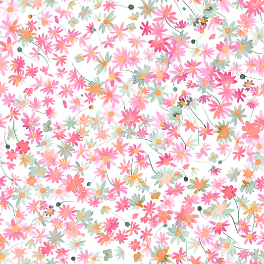 Watercolor Daisy Dance Wallpaper⁠