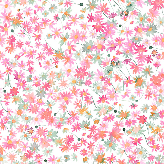 Watercolor Daisy Dance Wallpaper⁠