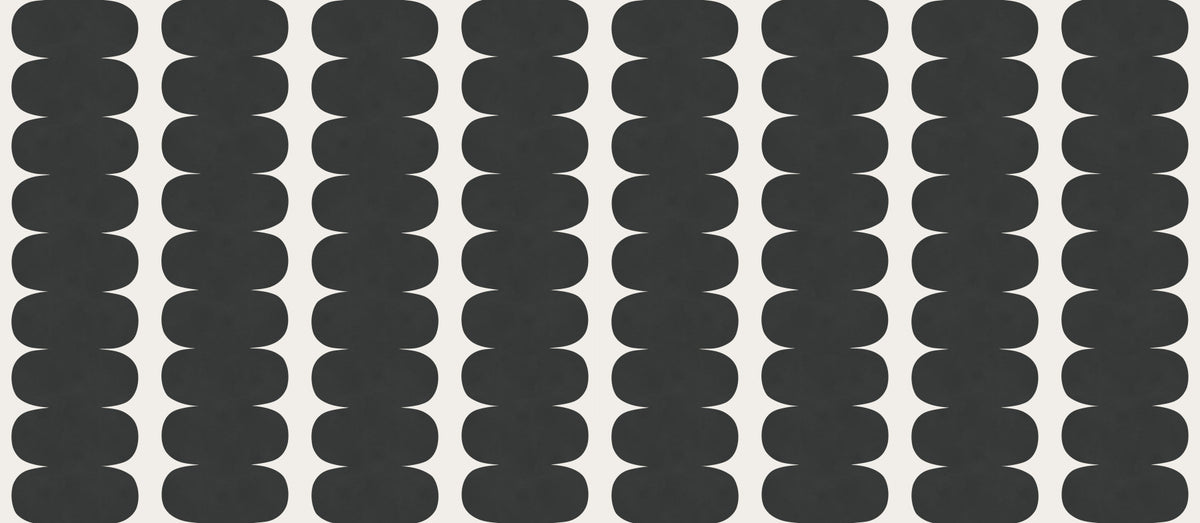 Minimalist Grey Wavy Columns Wall Mural in your room