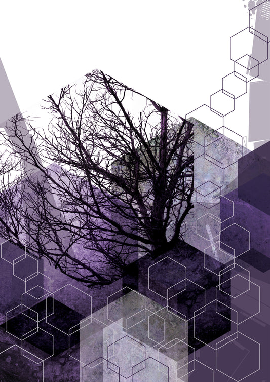 Geometric Arbor Veil Wall Mural
