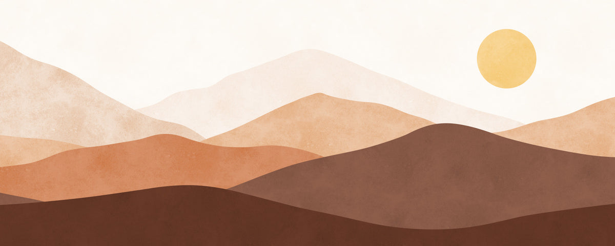 Desert Horizon Hues Wall Mural in your room