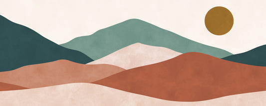 Desert Horizon Layers Wall Mural