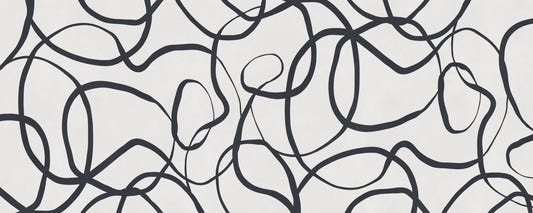 Abstract Serpentine Lines Wall Mural