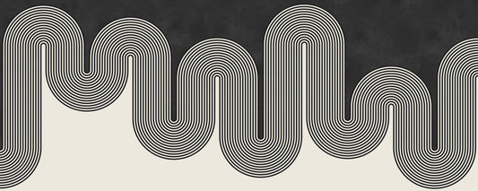 Groovy Arch Waves Wall Mural
