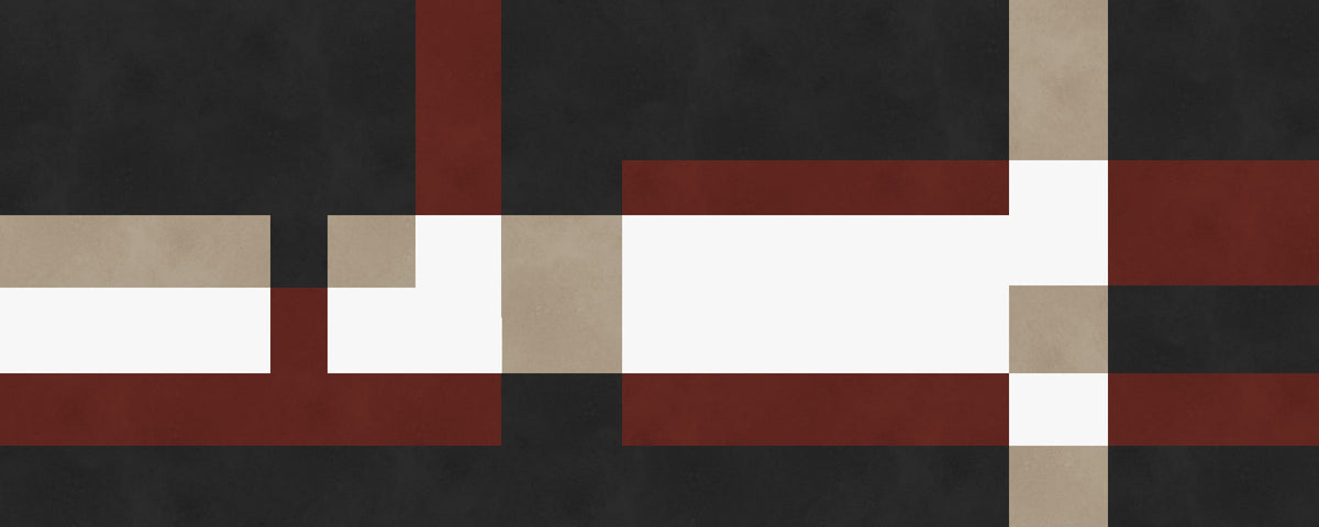 Bold Block Fusion Wall Mural in your room — zoomed