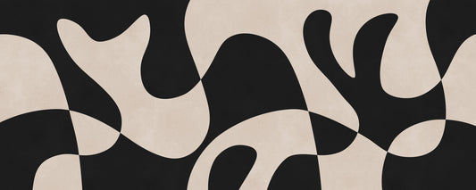 Organic Flow Monochromatic Wall Mural