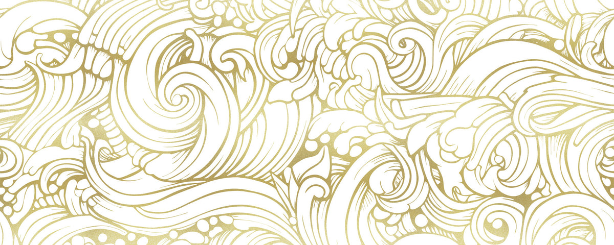 Gilded Organic Flow Wall Mural in your room