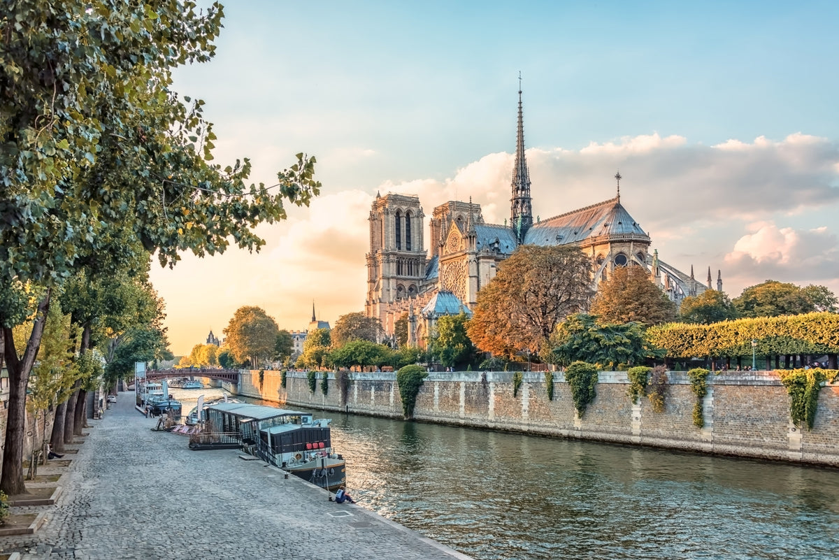Seine Reverie at Sunset Wall Mural in your room