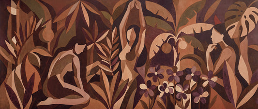 Amber Veil Wall Mural